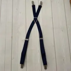 네이비 x 클립 서스펜더 (아동용)