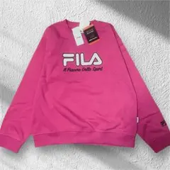 新品✨FILA ピンク トレーナー 裏起毛 タグ付き size L