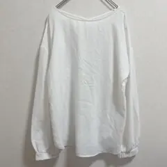 GU ジーユー　レディース長袖ブラウス　白　シンプル