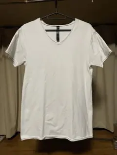 WJK ホワイト Vネック メンズTシャツ M