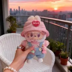 ラブブ洋服Labubuぬいぐるみ着　ぬい服　17cm着せ替え服　　6点セット