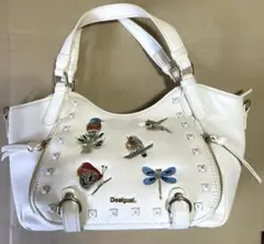DESIGUAL 白　カバン　鞄　手持ち鞄