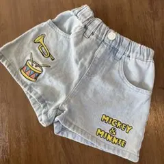 ミッキー＆ミニー 半ズボン ジーンズ　90サイズ