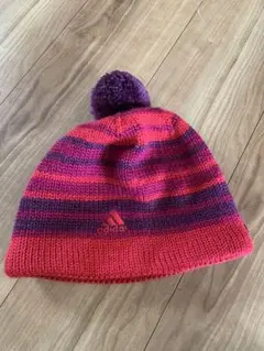 adidas アディダス　ボンボンニット帽　56㎝　スキー・スノボー