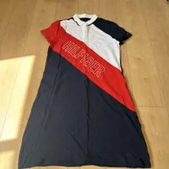 トミーヒルフィガー ポロシャツワンピ S ネイビー 未使用
