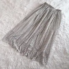 【c8131】Ray Cassin ロングスカート プリーツ　　　　花柄