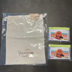 お値下げ⭐︎アンパンマンミュージアム　巾着　ポーチ　アンパンマンキッズコレクション