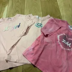 X-girl ピンク Tシャツ 100cm 3枚セット