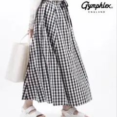 【美品】ジムフレックス ビッグギンガム フレアスカート Gymphlexのサムネイル