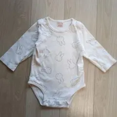 petit main ミッフィー柄 長袖ボディスーツ　ロンパース　80