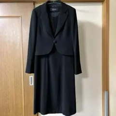 AOKI ジャケット 前開きワンピース ブラックフォーマル 9号 5分袖 喪服