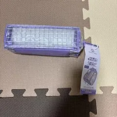 ペンケース　クリアパコトレー　パープル