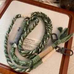 【新品】手編み　民族風　ショルダーストラップ　一点物