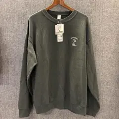 ユニクロ　PEANUTS スウェットシャツ　オリーブ　Lサイズ