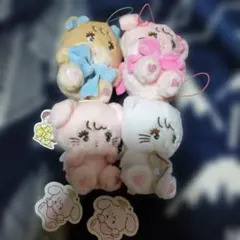 mikko characters 抱きしめリボン•天使ちゃん　マスコット　4点