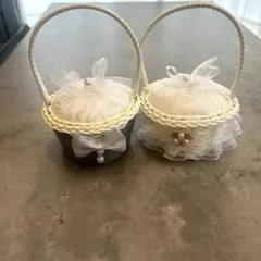 ウェディング リングピロー 2個セット