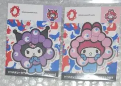 ミャクミャク　コラボ　クロミ　マイメロ　アパレルステッカー　ステッカー　セット