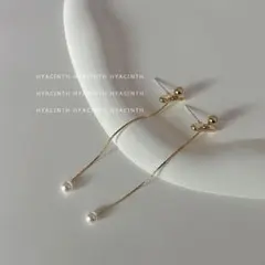 silver925✨2way 14K金 T字 ゴールドチェーン 淡水パール 真珠