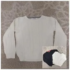 グローバルワーク❁綿ニット　きょうだい色違い　Lサイズ　110-120