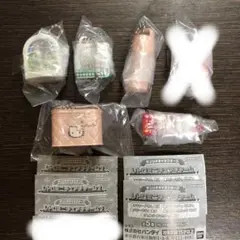 サンリオキャラクターズ レトロミニチュアチャーム1.2セット　カプセルトイガチャ