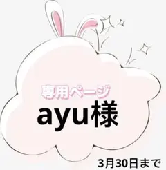 ayu様専用ページ