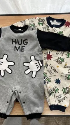 ミッキーマウスロンパース HUG ME 70cm トイストーリーロンパース70㌢