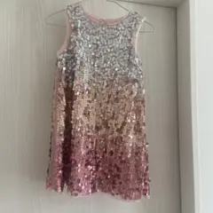 スパンコール グラデーションドレス　H&M