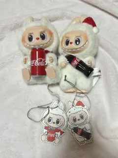 LABUBU コカ・コーラ ぬいぐるみ 2体セット