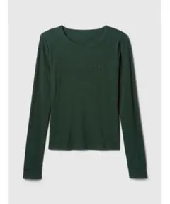 長袖リブ GAPロゴTシャツ グリーン Lサイズのサムネイル