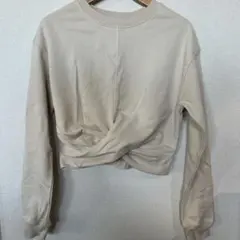 期間限定出品✨ヨガウェア　andeight ベージュ クロップドスウェットS