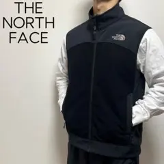 日本未入荷　海外限定　ノースフェイス　ソフトシェルフリースベスト　黒　刺繍ロゴ