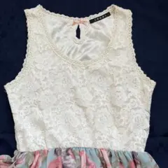 INGNI ノースリーブ花柄ワンピース