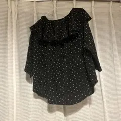 earth music&ecology フリルオフショルダーブラウス