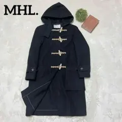 MHL.　マーガレットハウエル　ダッフルコート　ロングコート　圧縮ウール　黒