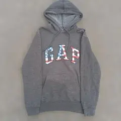 Old Gap Hoodie パーカー グレー 短丈