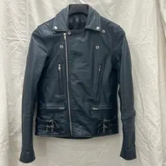 【ダークブルー】ダブルライダース　ロンジャン　ライトニングタイプ　38