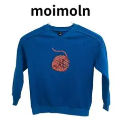 moimoln モイモルン キッズ 長袖 スウェット トレーナー ブルー