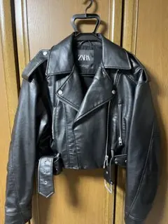ZARA ブラックライダースジャケット XS