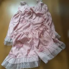 レア品♡リズリサ♡メイクアップラビット柄♡ワンピース♡ピンク