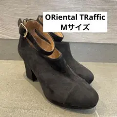 オリエンタルトラフィック　秋　冬　ハイヒール　パンプス　ベロア　黒　ブラック