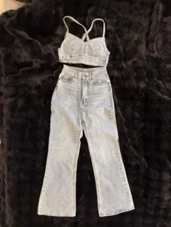 GRL デニムセットアップ Sサイズ