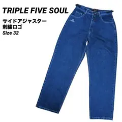 【美品】TRIPLE FIVE SOUL デザインワイドデニム サイズ32のサムネイル