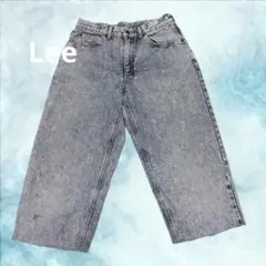 【Lee】ケミカルウォッシュ カットオフデニム ハーフパンツ 古着 リメイク