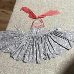 MARLMARL フラミンゴ柄子供用エプロン　80-90