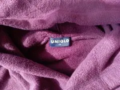 OLDUNIQLO紺タグ90年代美品プルオーバーパーカーフリースDパープルＭサイ