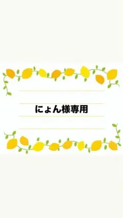 にょん様専用ページ