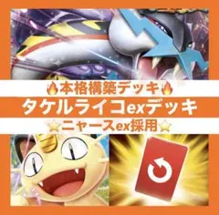【本格構築デッキ】タケルライコex デッキ 構築済み　ポケカ