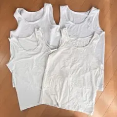 【GU UNIQLO】ジーユー　ユニクロ　白　130cm タンクトップ