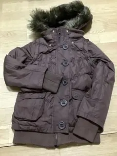 【GapKids/ギャップ】フード付ジャンパー/140cm★ブラウン★ファー