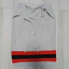 BE RADIANCE ストライプタイトスカート F